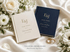Monogram Wedding Vow Books Set of 2