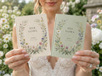 Wildflower Wedding Vow Books Set of 2
