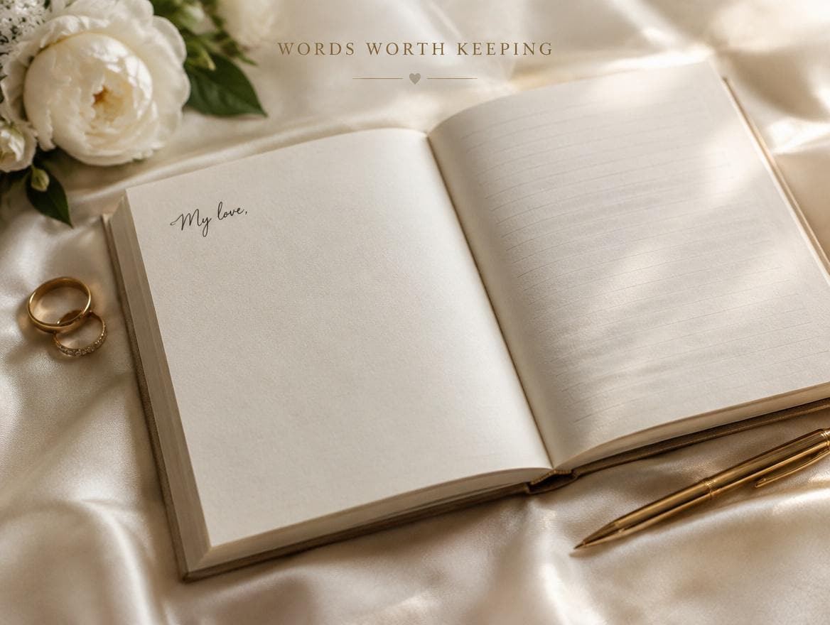 Monogram Wedding Vow Books Set of 2