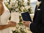 Monogram Wedding Vow Books Set of 2