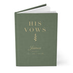 Personalized Vow Book with Name and Date