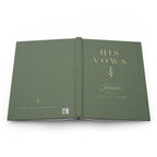 Personalized Vow Book with Name and Date