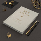 Personalized Vow Book with Name and Date