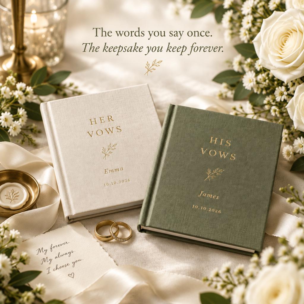 His and Hers Vow Books Set of 2