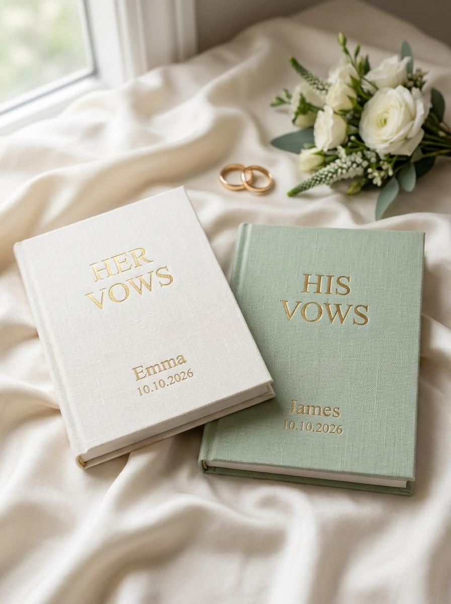 His and Hers Vow Books Set of 2