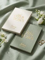 Personalized Vow Book with Name and Date