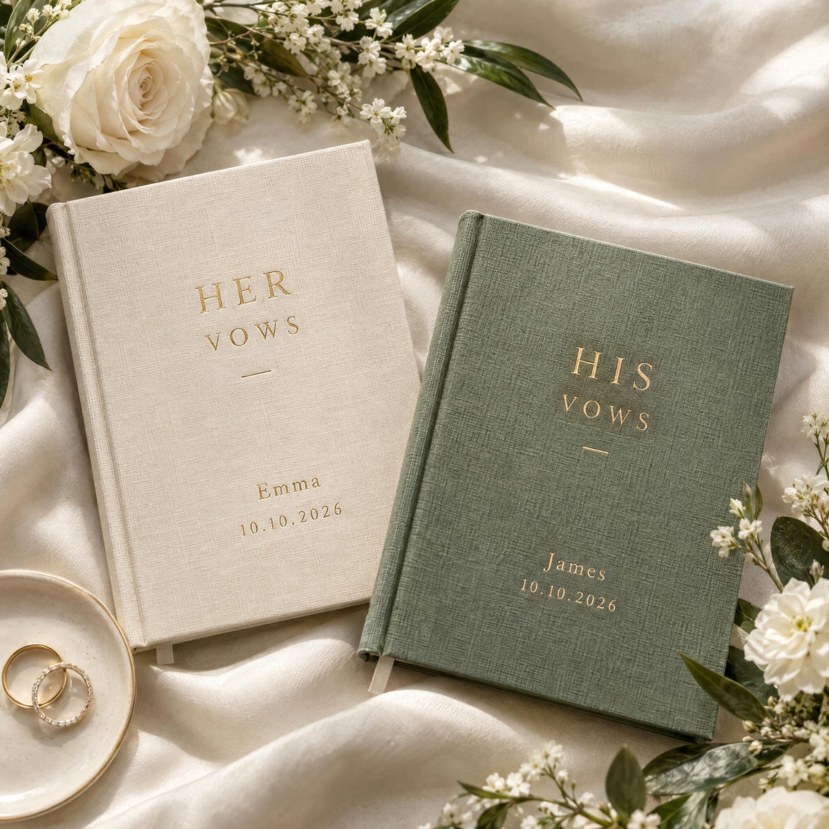 His and Hers Vow Books Set of 2