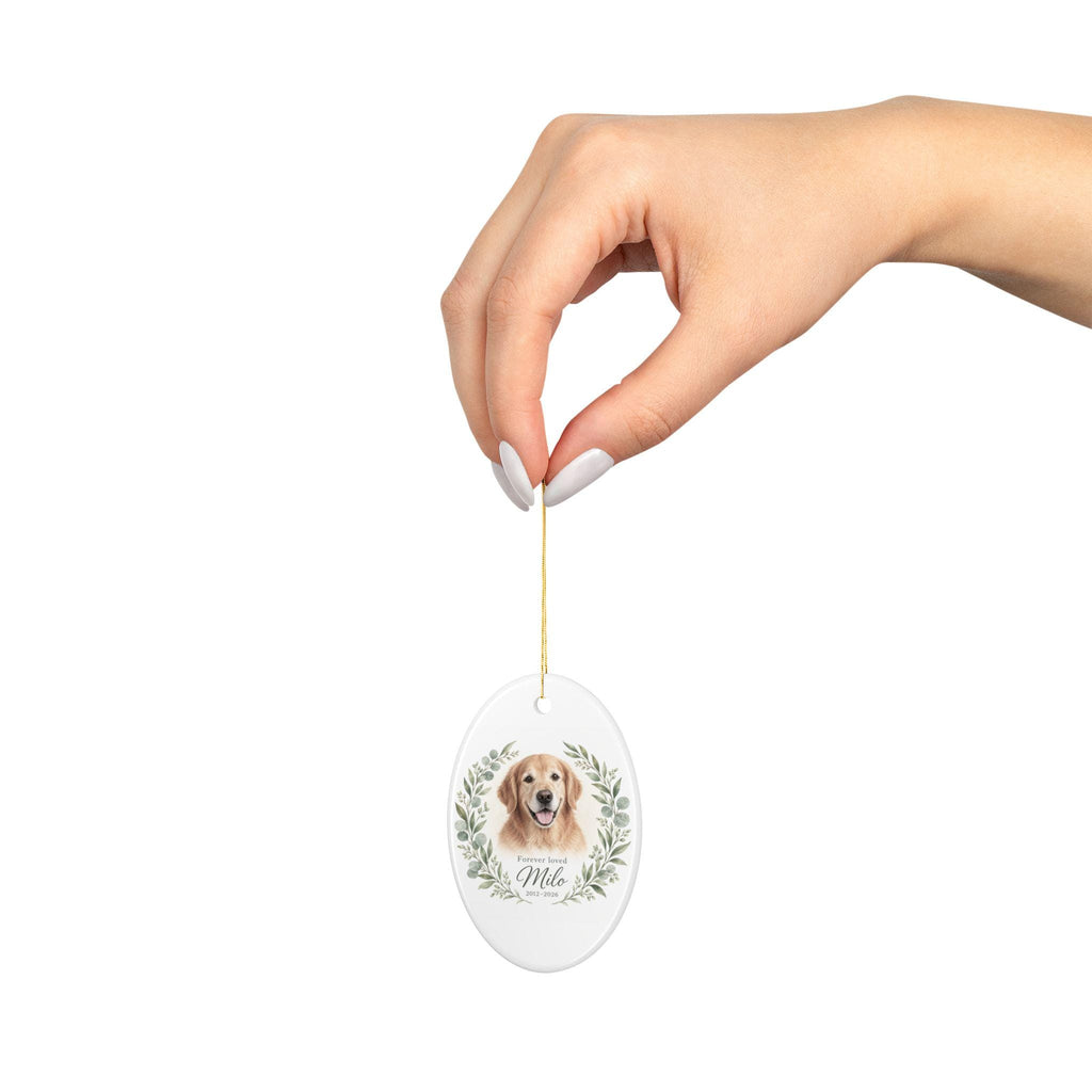 Pet Memorial Ornament with Photo
