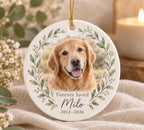 Pet Memorial Ornament with Photo and Name