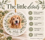 Pet Memorial Ornament with Photo and Name