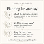 Personalized Wedding Guest Book with Names & Date