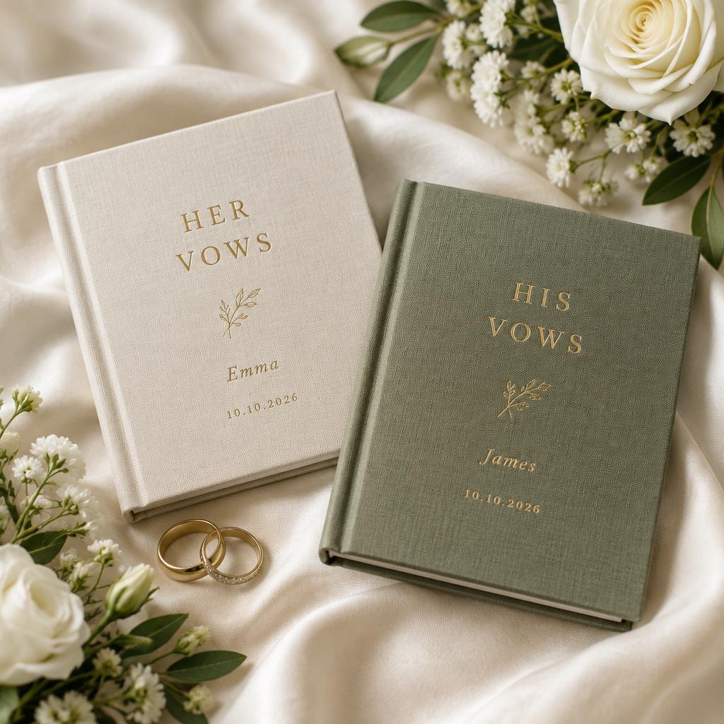 His and Hers Vow Books Set of 2
