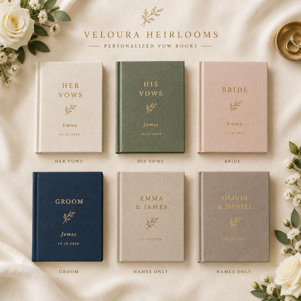 His and Hers Vow Books Set of 2