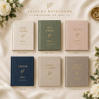 Personalized Vow Book with Name and Date