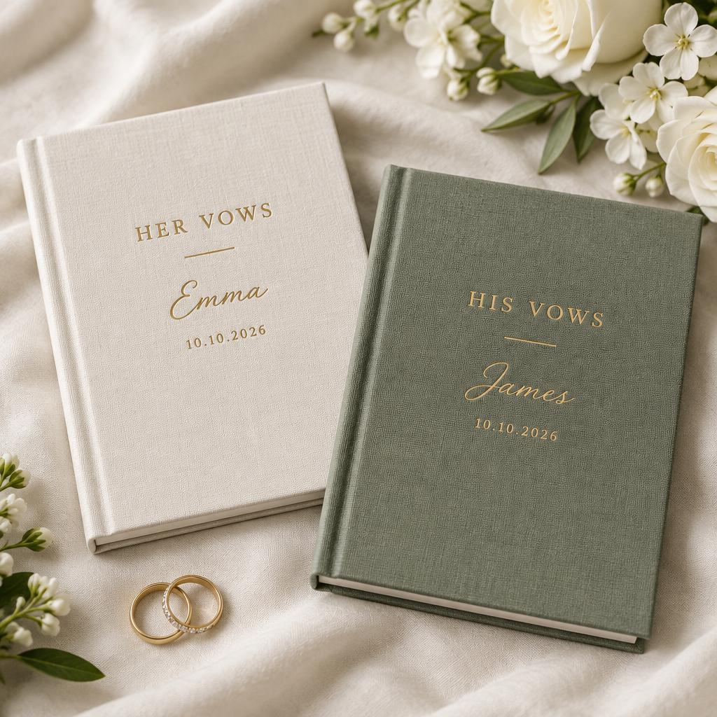 His and Hers Vow Books Set of 2