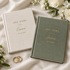 Personalized Vow Book with Name and Date