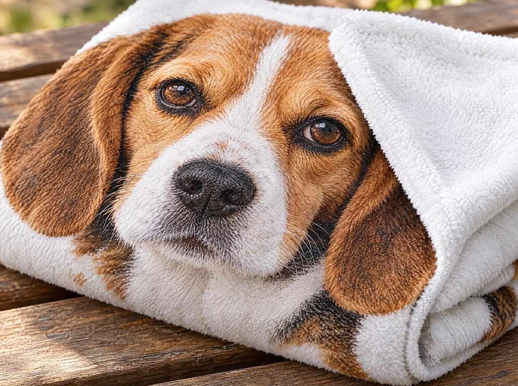 Custom Pet Photo Blanket with Name