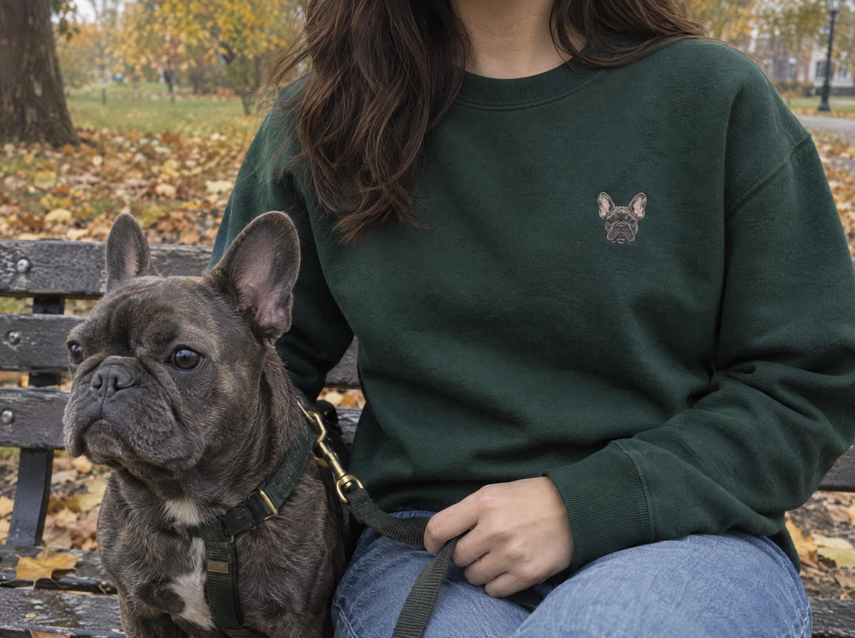 Custom Embroidered Pet Portrait Sweatshirt