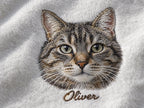 Custom Embroidered Pet Portrait Sweatshirt