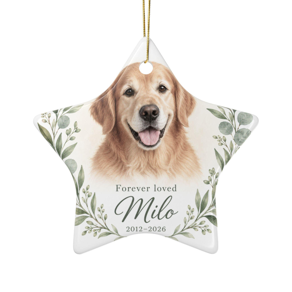 Pet Memorial Ornament with Photo