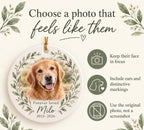 Pet Memorial Ornament with Photo and Name