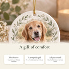 Pet Memorial Ornament with Photo and Name