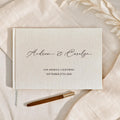Personalized Wedding Guest Book with Names & Date