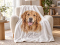 Custom Pet Photo Blanket with Name